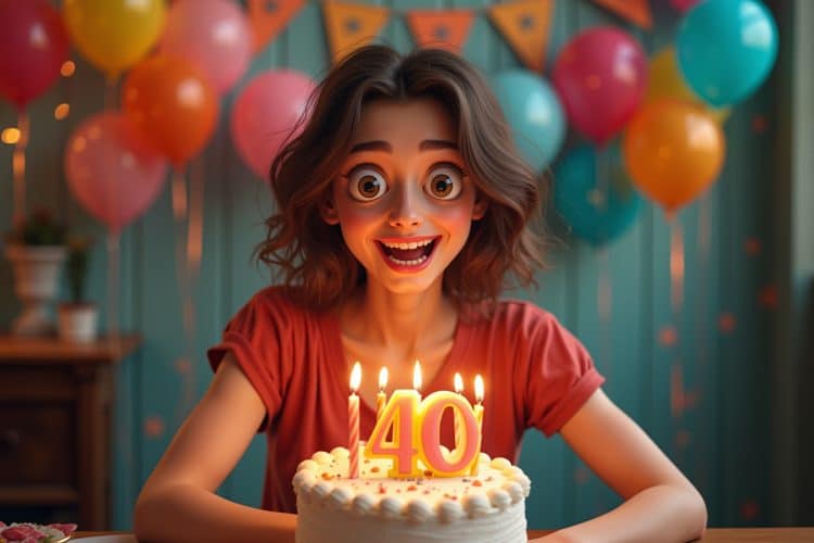 Lustig freche Sprüche zum 40. Geburtstag einer Frau