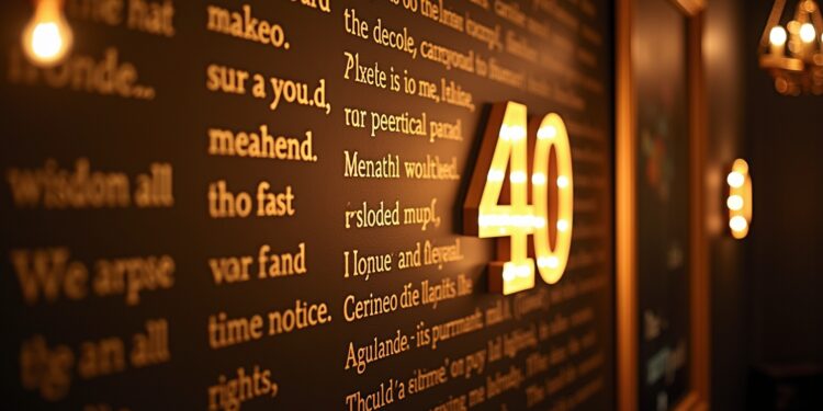 sprüche zum 40. geburtstag-Titel
