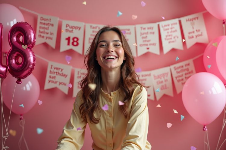 Witzige Sprüche zum 18. Geburtstag für Mädchen